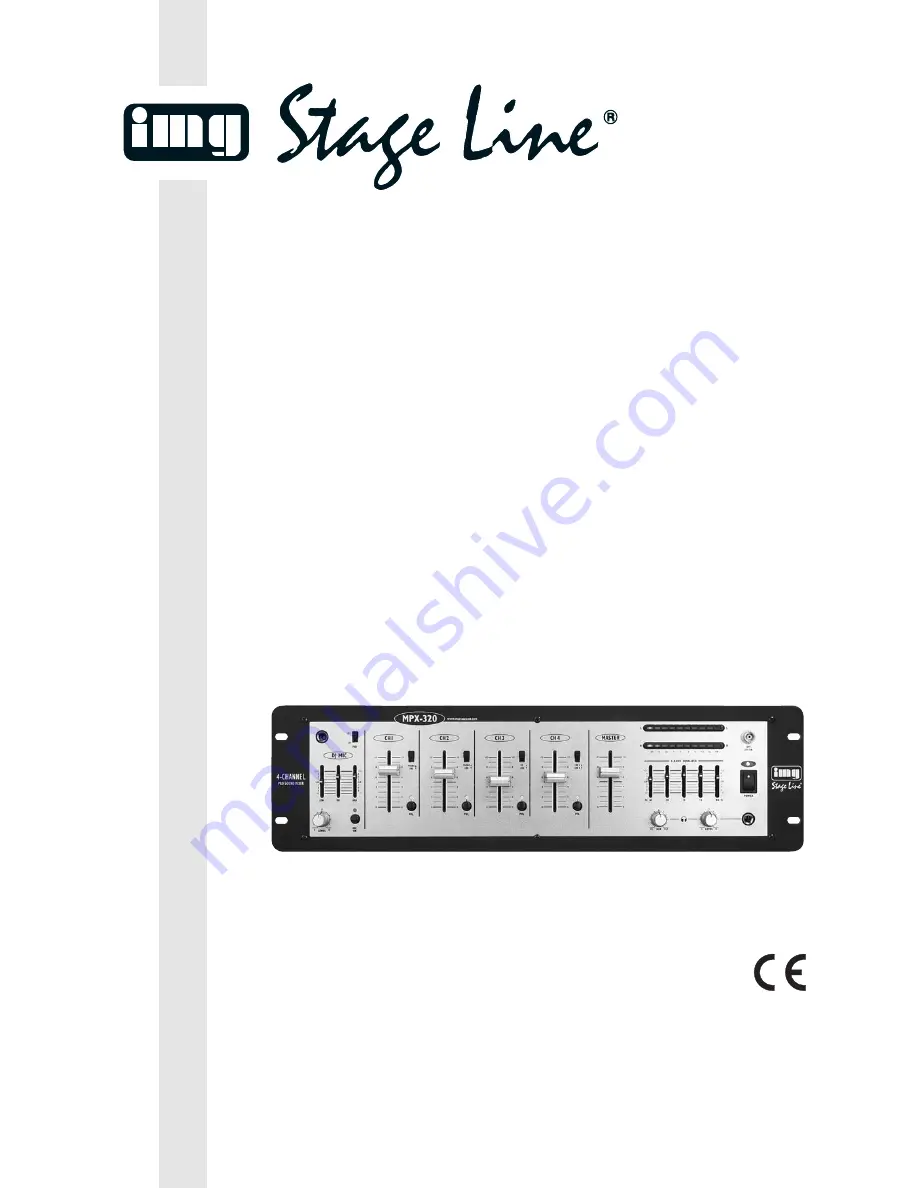 IMG STAGE LINE MPX-320 B Instruction Manual Download Page 1