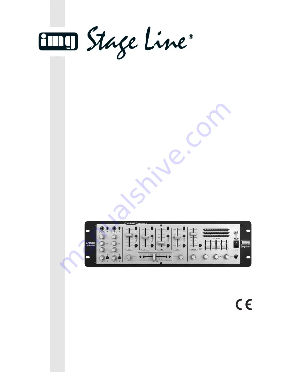 IMG STAGE LINE MPX-340 Instruction Manual Download Page 1