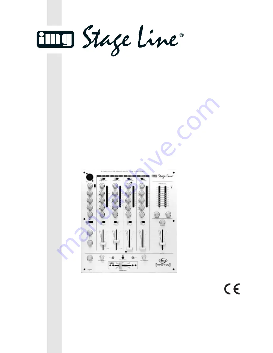 IMG STAGE LINE MPX-470 B Instruction Manual Download Page 1