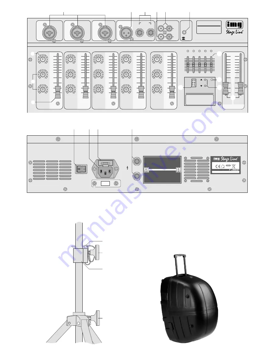 IMG STAGE LINE PMX-150SET Instruction Manual Download Page 3