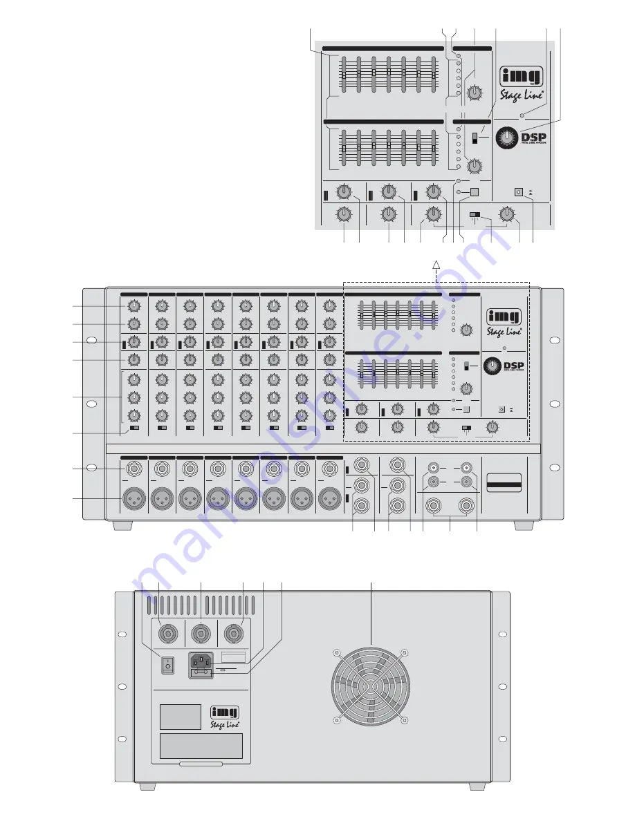 IMG STAGE LINE PMX-800DSP Скачать руководство пользователя страница 3