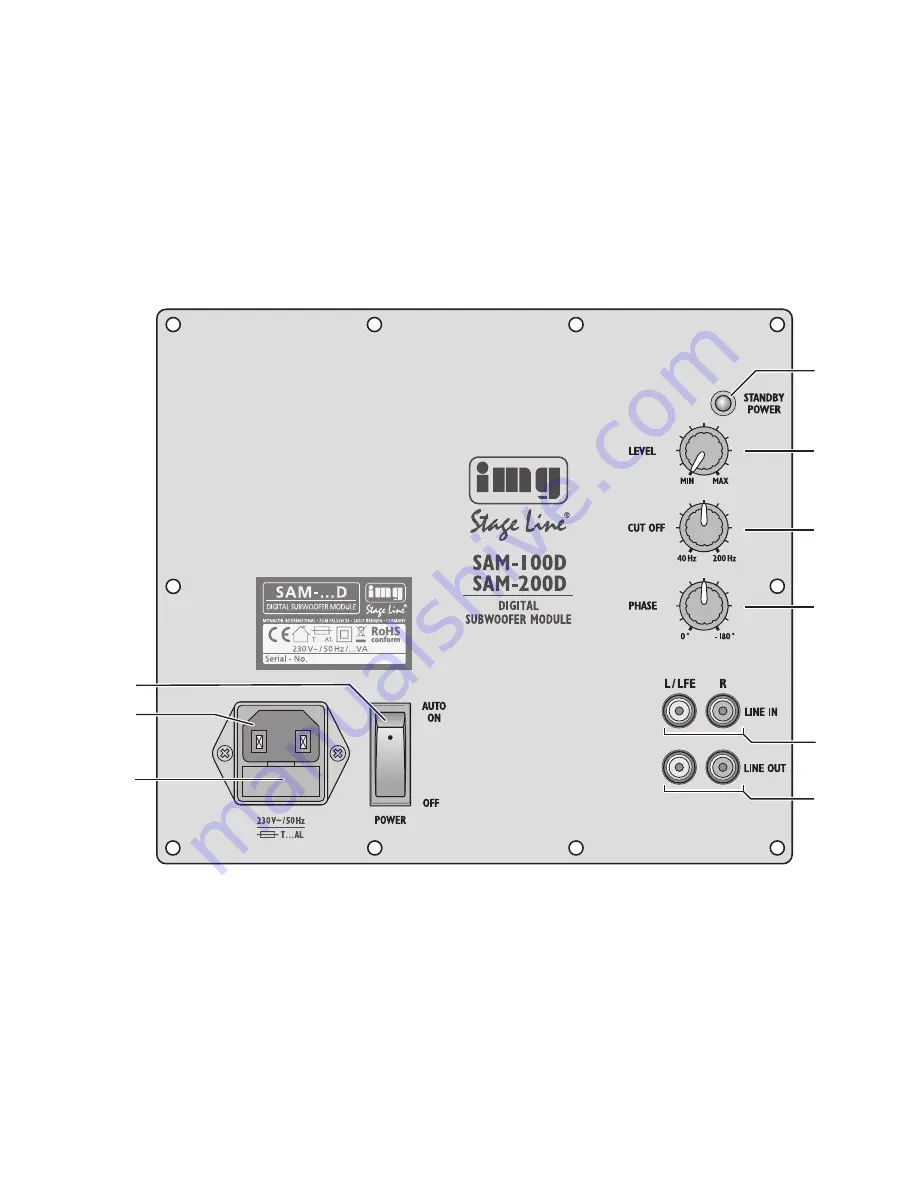 IMG STAGE LINE SAM-100D Instruction Manual Download Page 2