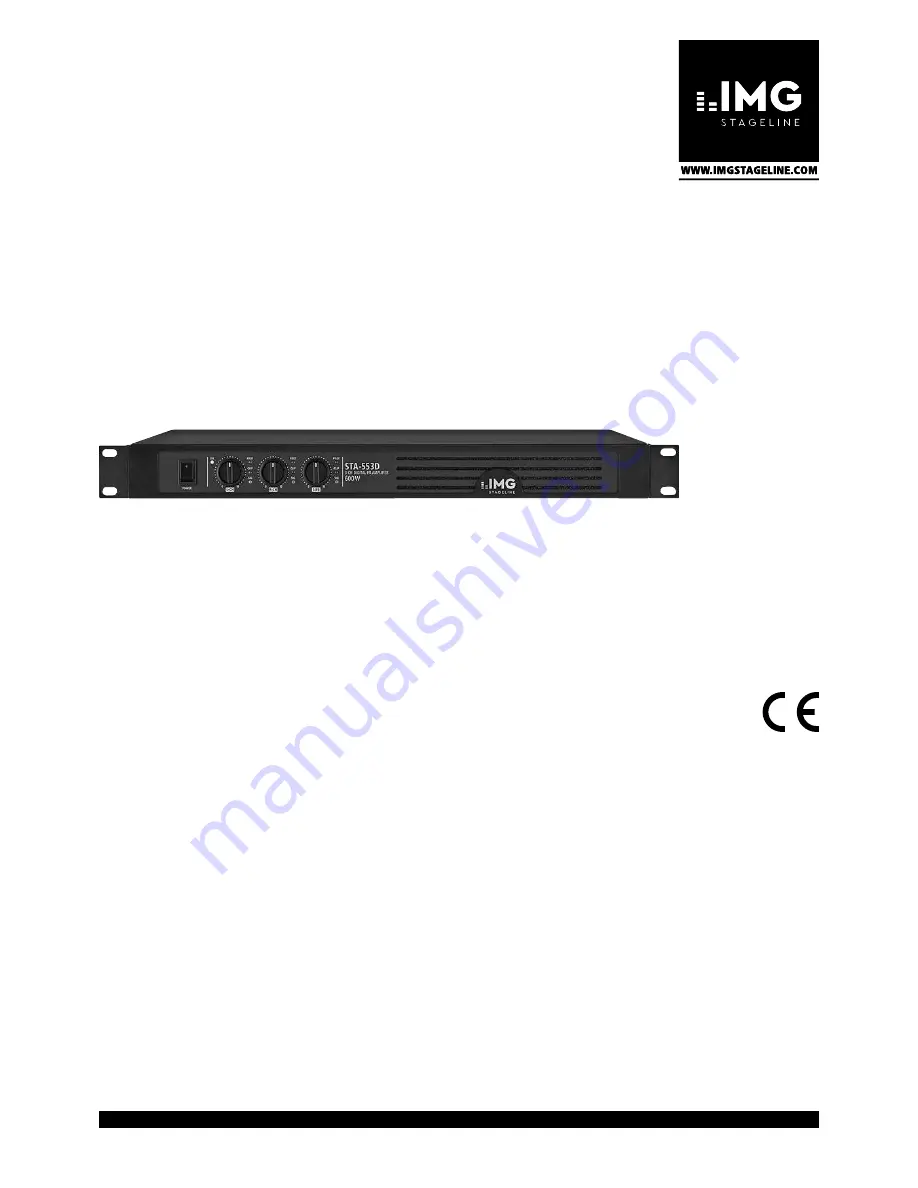 IMG STAGE LINE STA-553D Instruction Manual Download Page 1