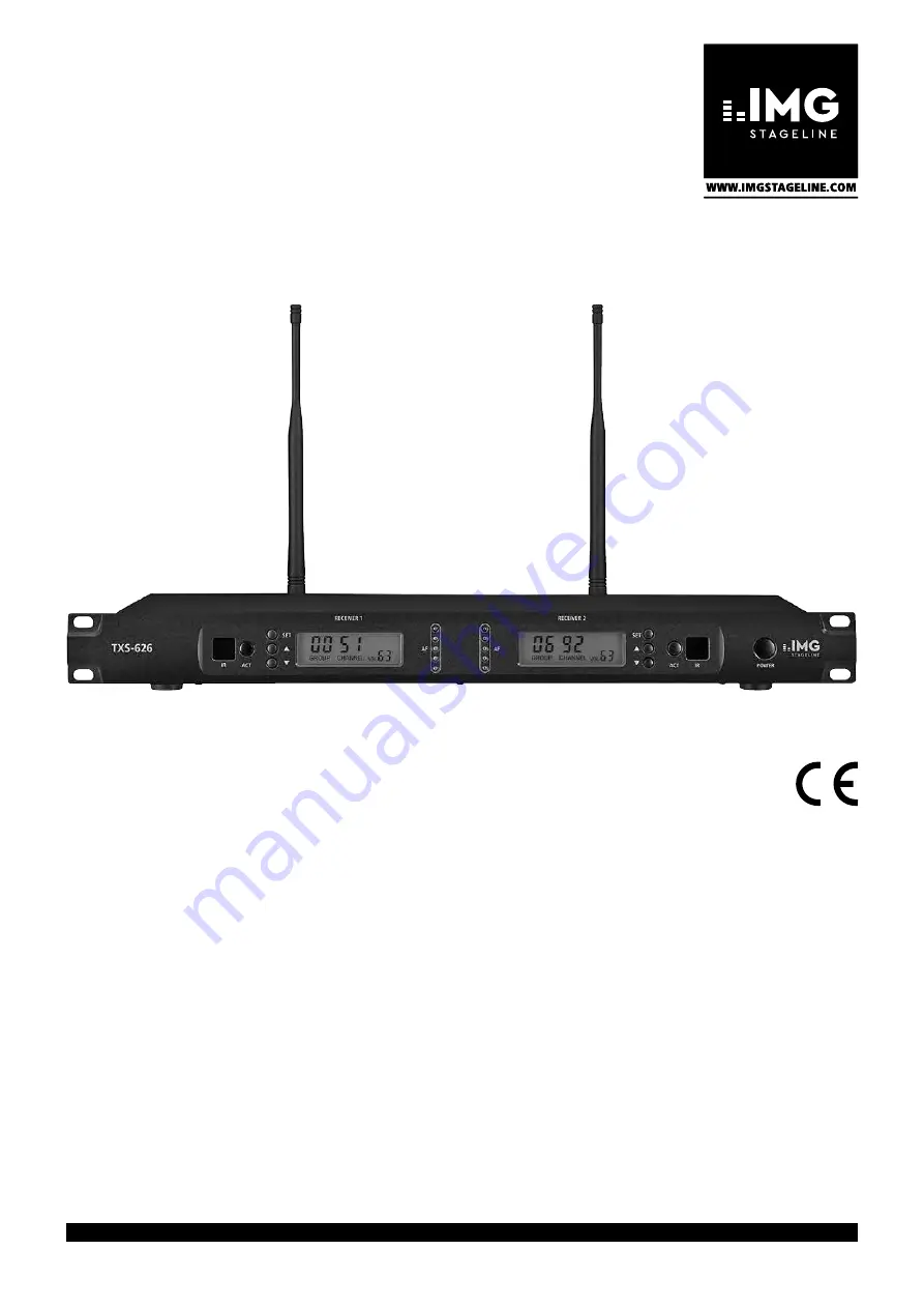 IMG STAGE LINE TXS-626 Скачать руководство пользователя страница 1