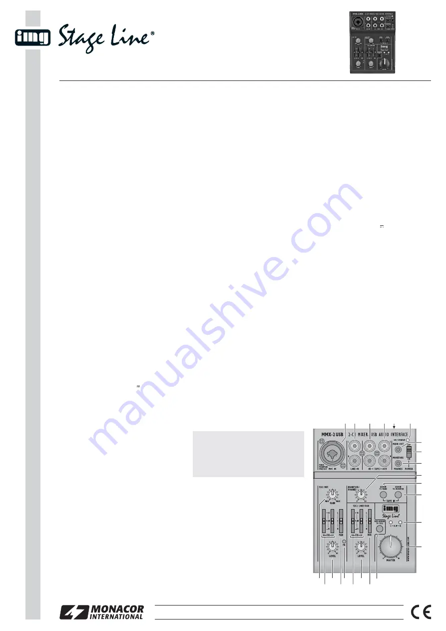 IMG STAGELINE 20.2700 Quick Manual Download Page 2