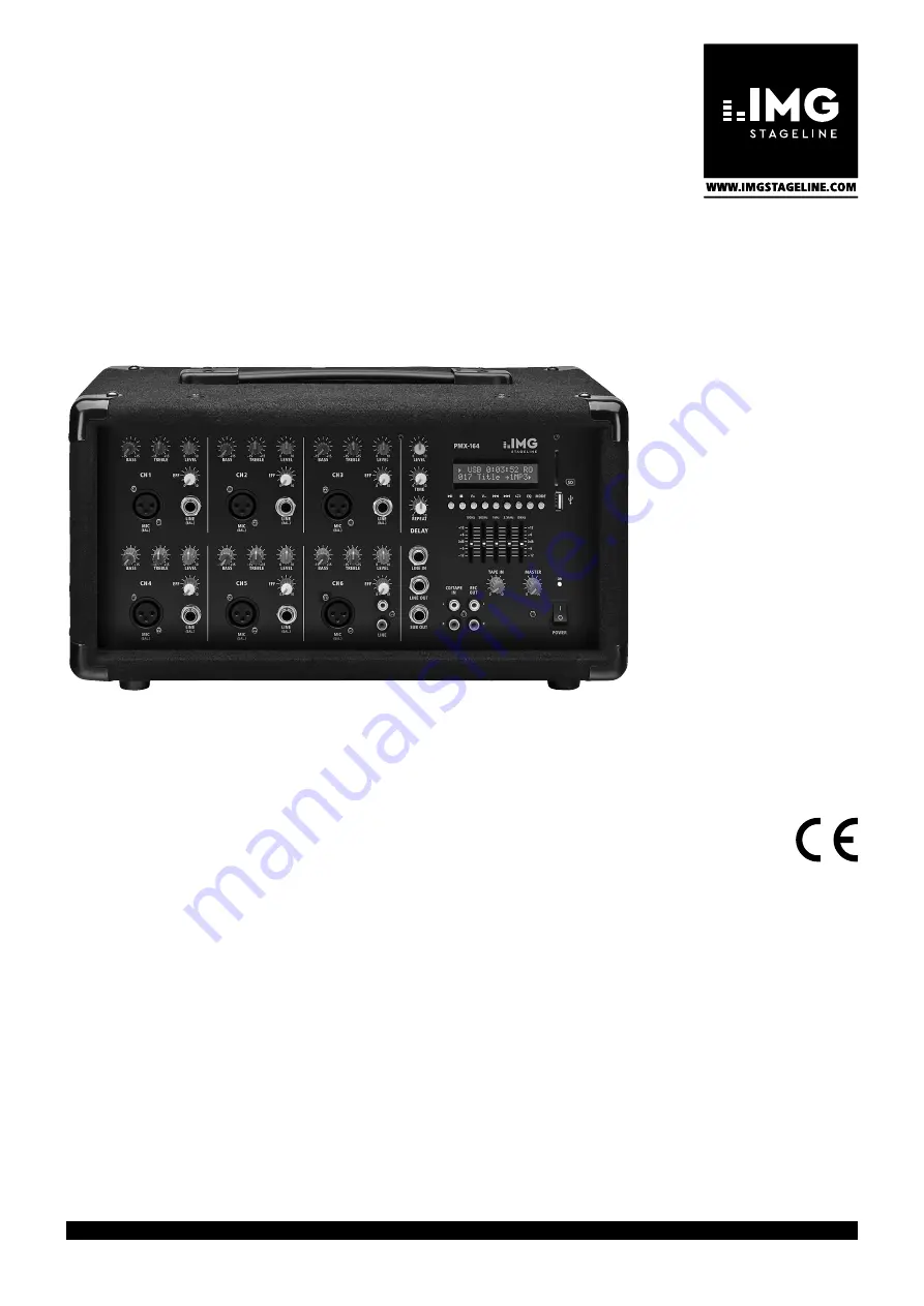 IMG STAGELINE PMX-164 Instruction Manual Download Page 1