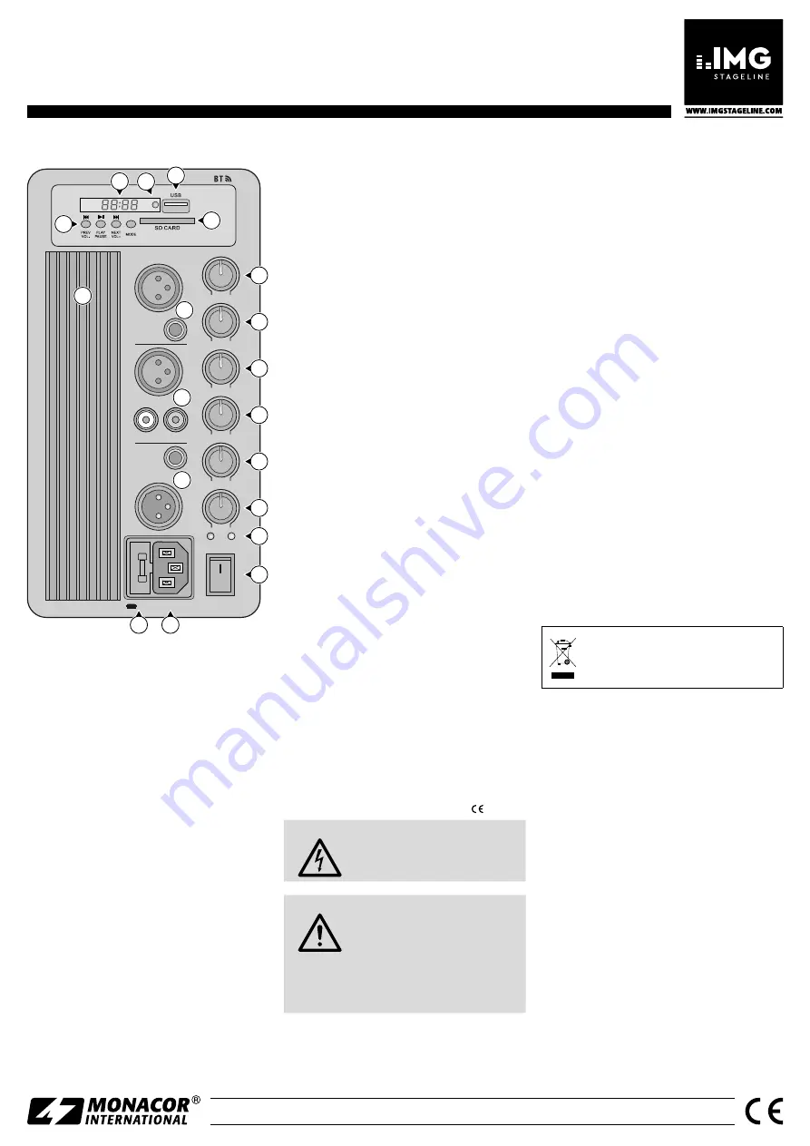 IMG STAGELINE WAVE-08A Скачать руководство пользователя страница 3