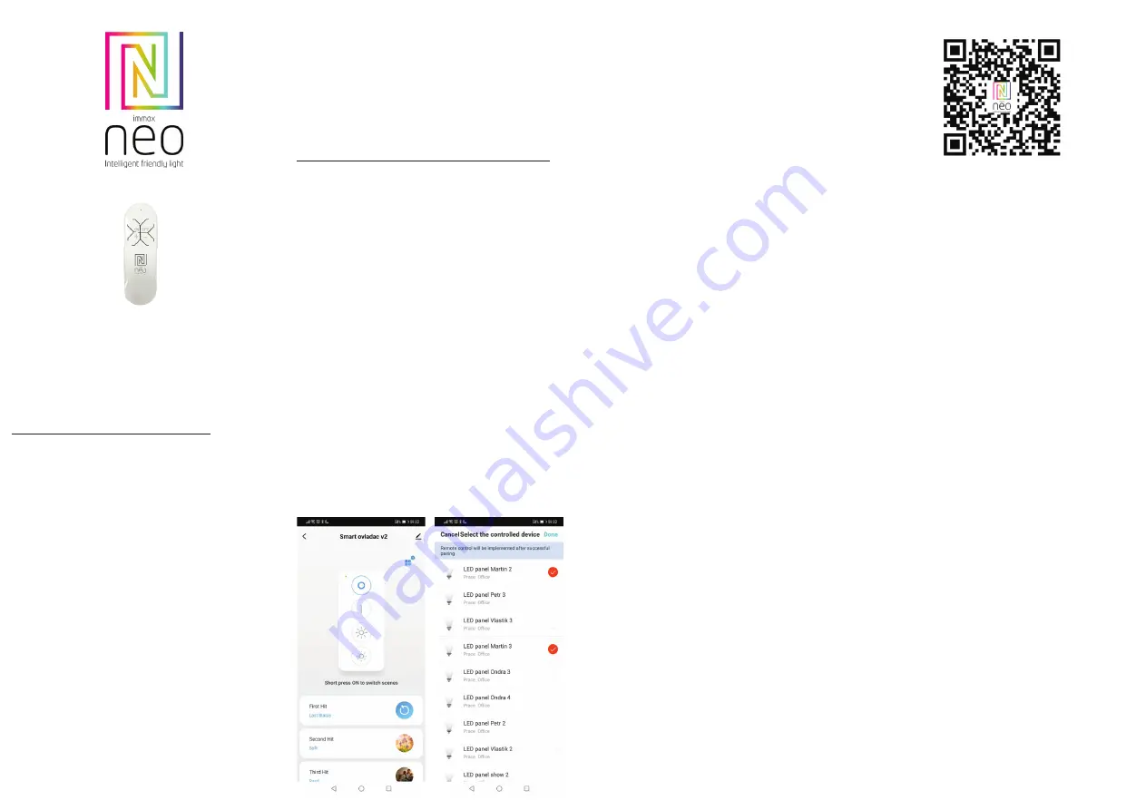 IMMAX NEO Smart remote v2 Zigbee 3.0 Скачать руководство пользователя страница 4