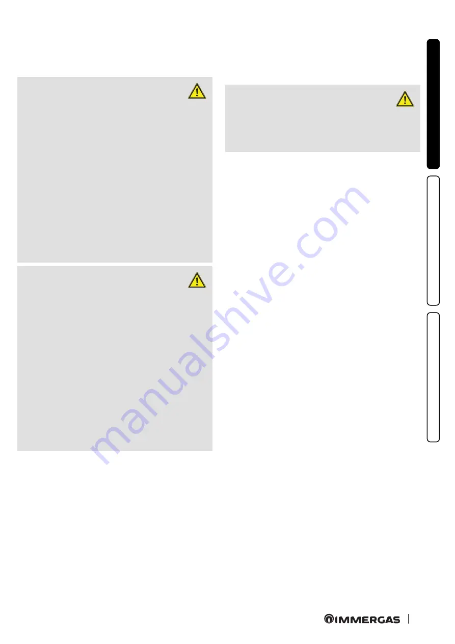 Immergas 3.025780 Instruction Booklet And Warning Download Page 11