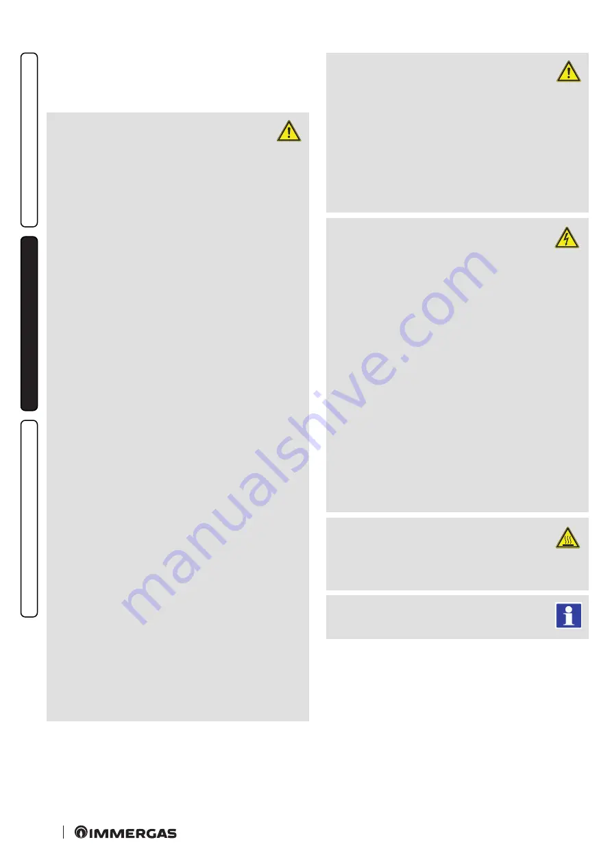 Immergas 3.025780 Instruction Booklet And Warning Download Page 38