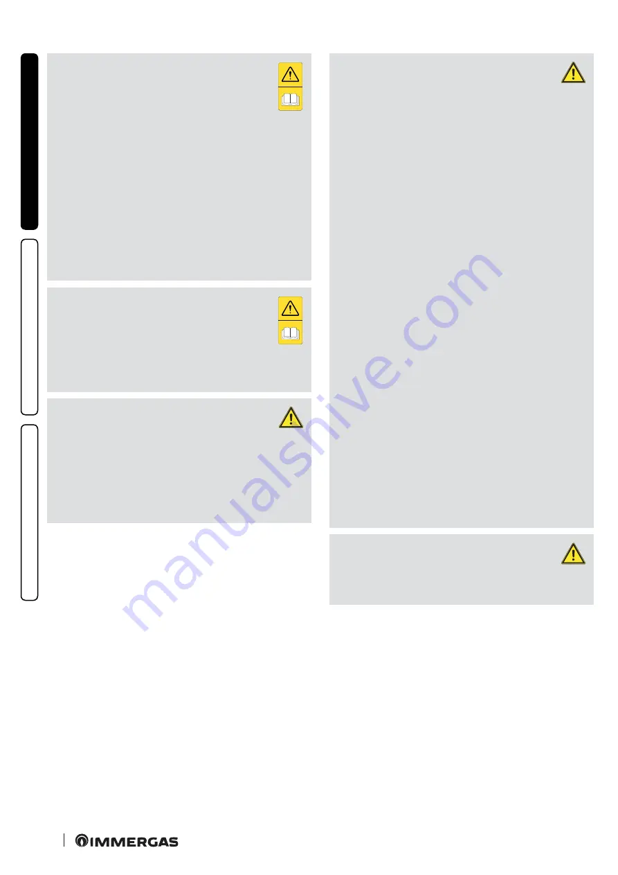 Immergas VICTRIX TERA VIP Instructions And Warnings Download Page 8