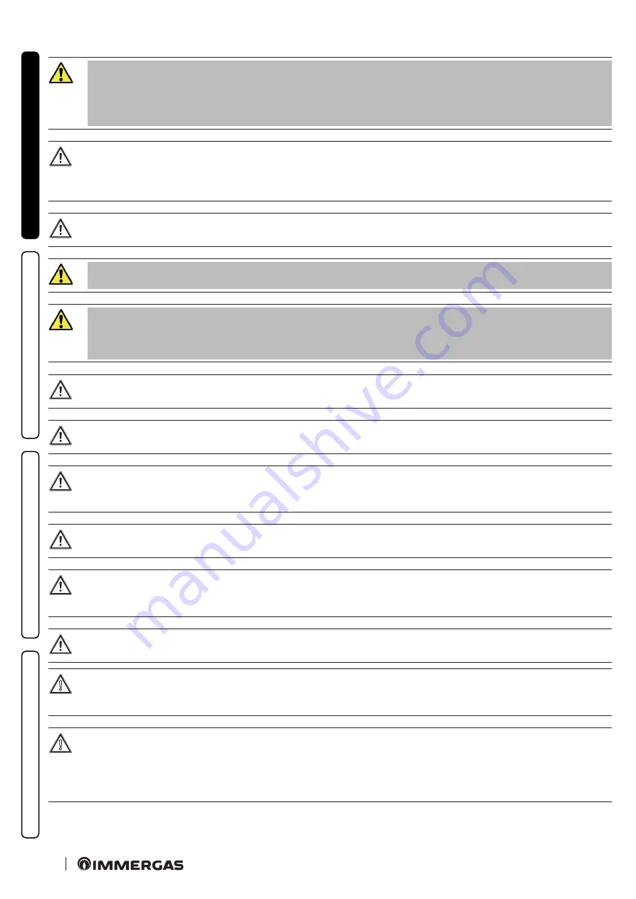 Immergas VICTRIX ZEUS SUPERIOR 25 Instructions And Recommendations Download Page 8