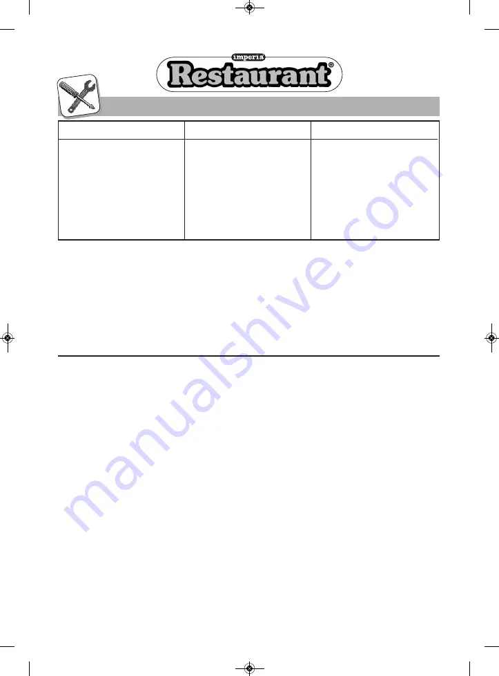 Imperia Restaurant RMN220 Instruction Manual Download Page 29