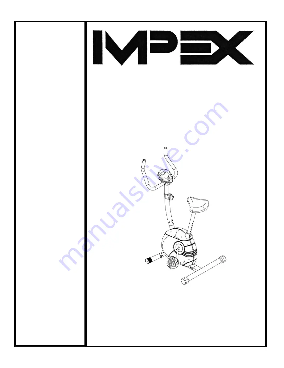 Impex Marcy ME-708 Скачать руководство пользователя страница 1