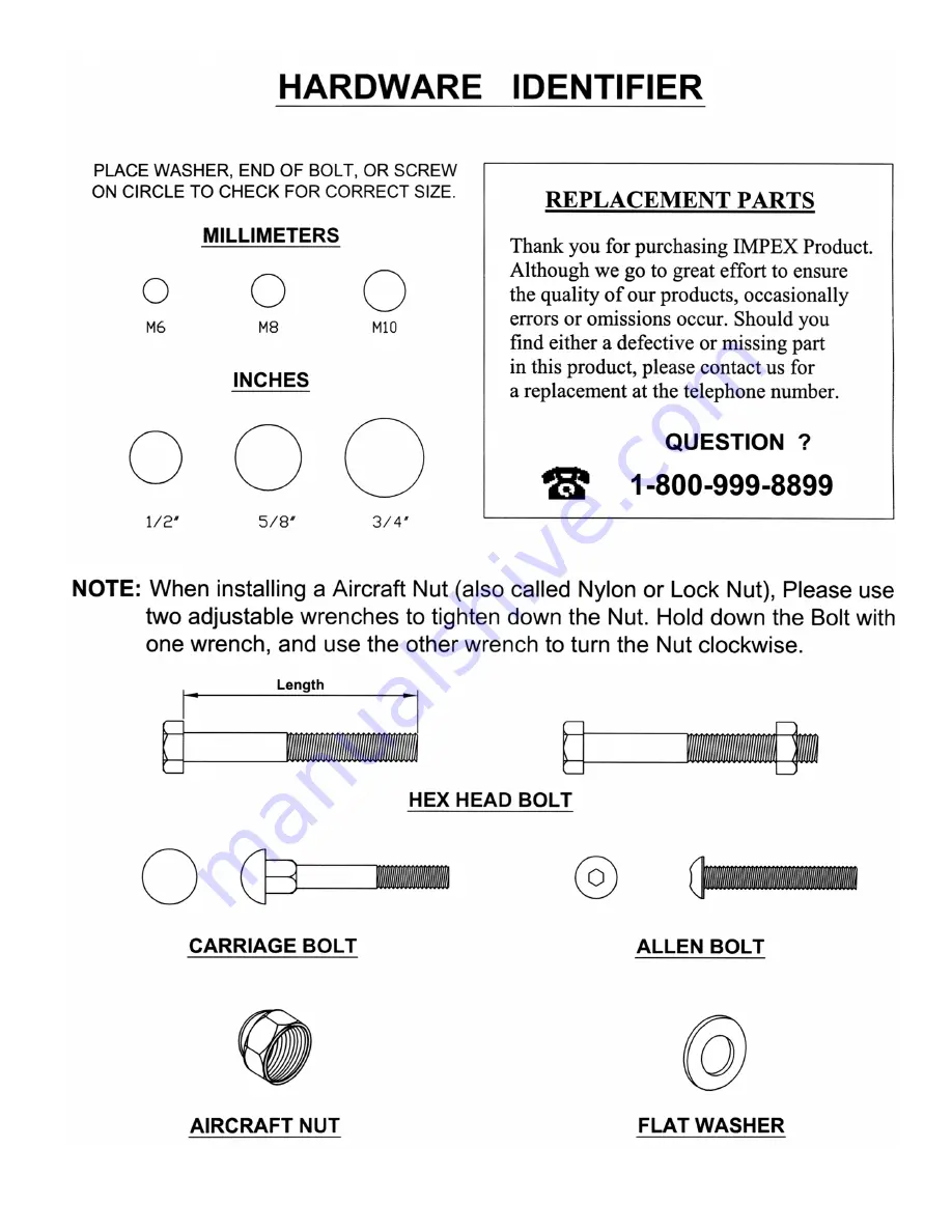 Impex MARCY MWB-544 Owner'S Manual Download Page 4