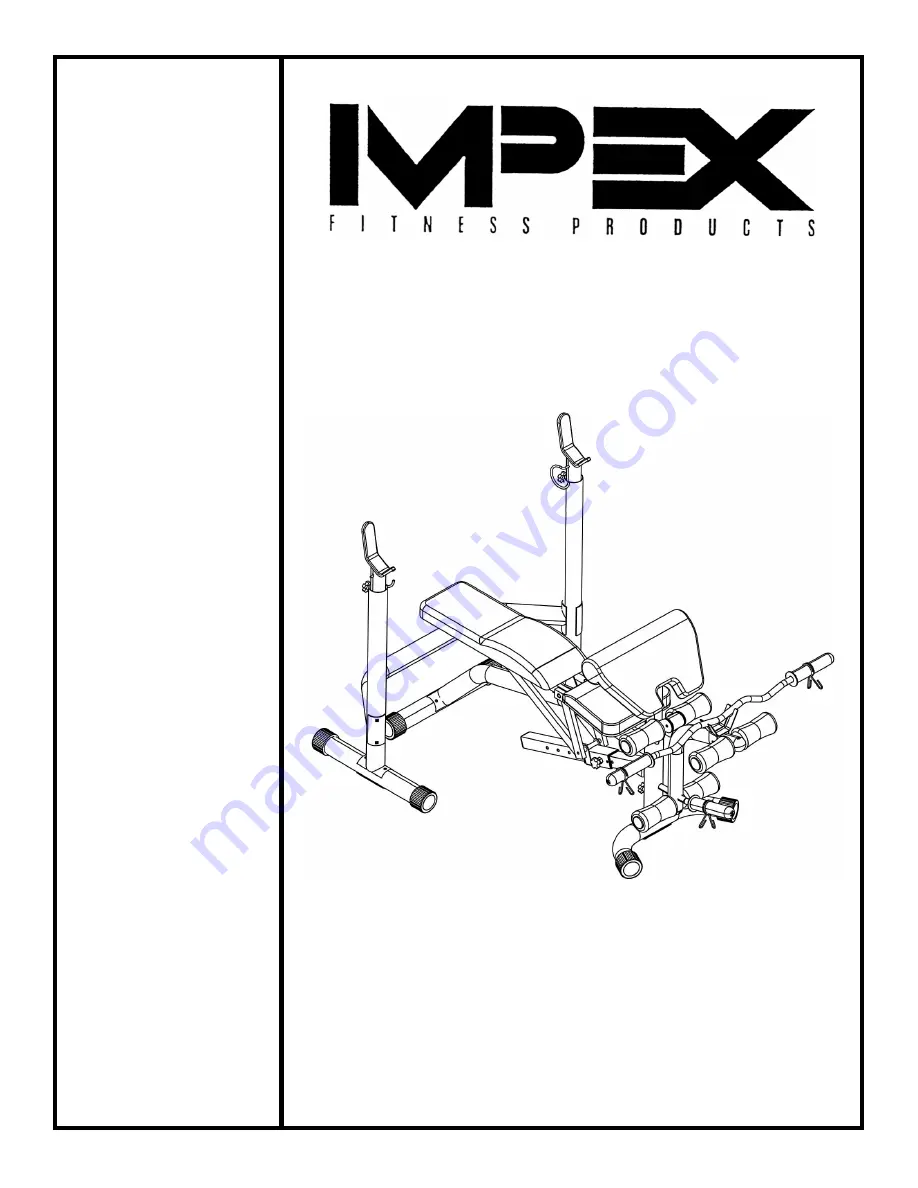 Impex MARCY MWB 850 Owner'S Manual Download Page 1