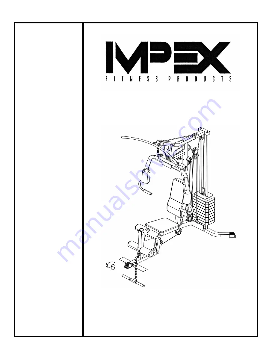 Impex MARCY MWM 900 Owner'S Manual Download Page 1