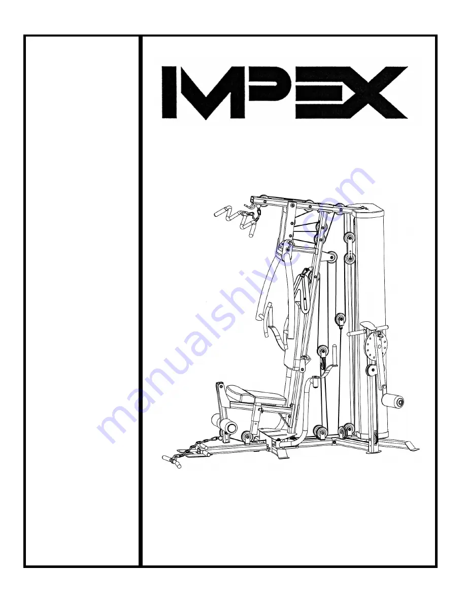 Impex MARCY PLATINUM MP-3500 Owner'S Manual Download Page 1