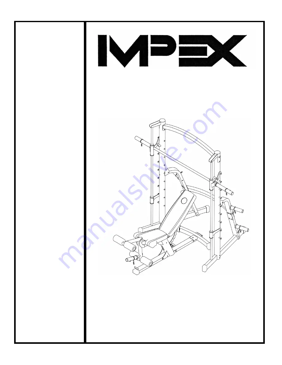 Impex MARCY SM-1000 Owner'S Manual Download Page 1