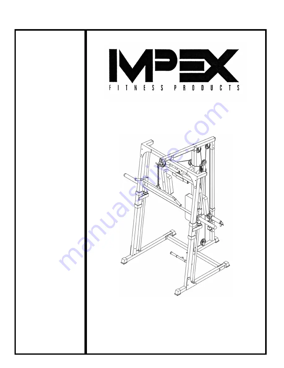 Impex MARCY SM 2000 Owner'S Manual Download Page 1