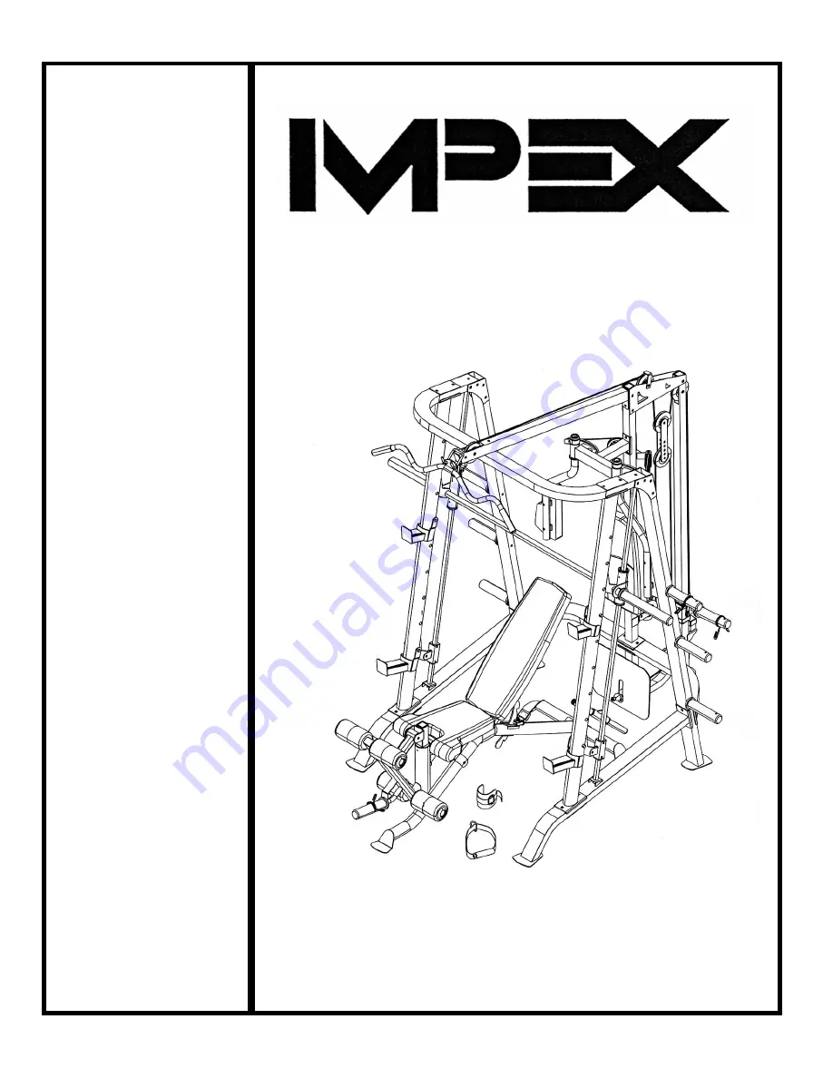 Impex MARCY SM-6001 Owner'S Manual Download Page 1