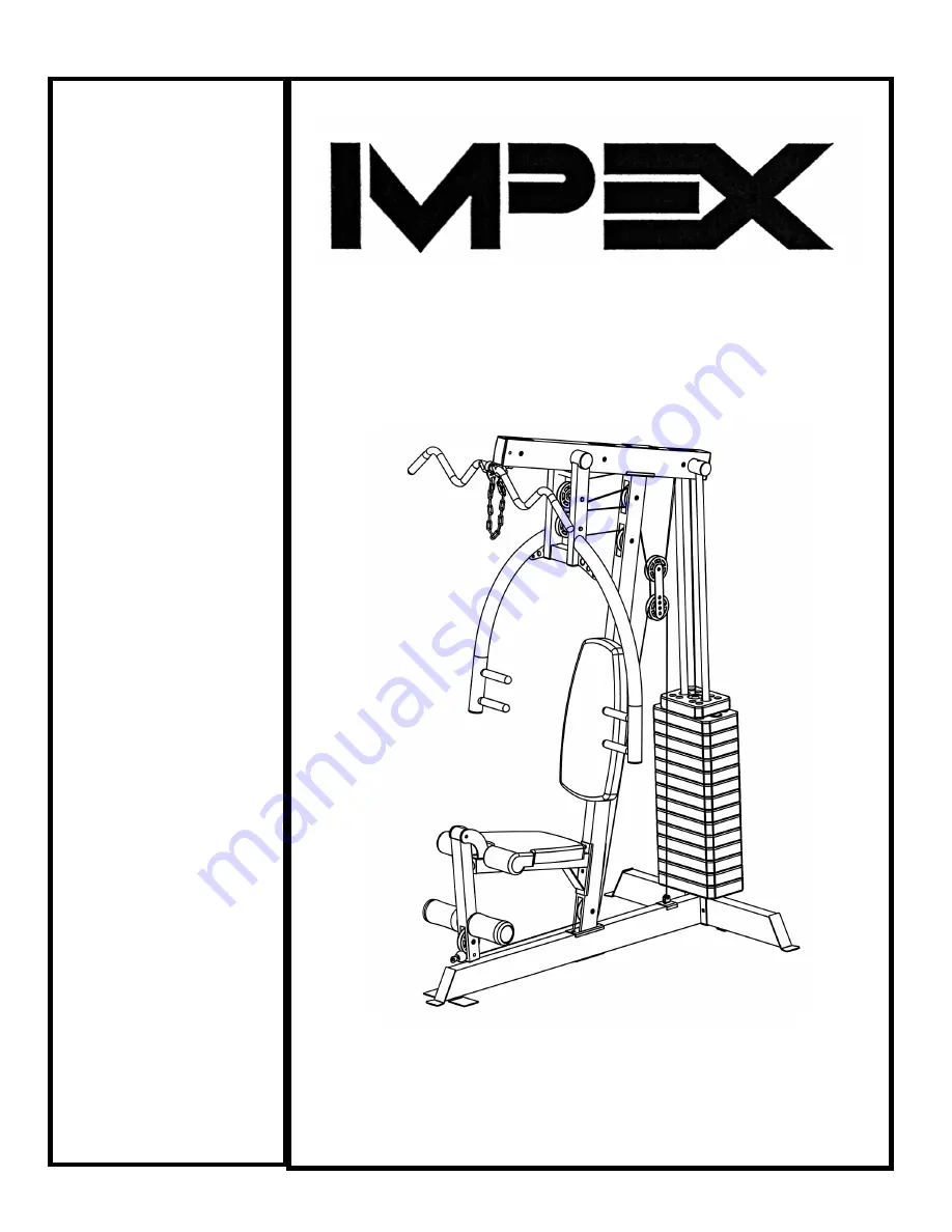 Impex PLATINUM MARCY PM-3000 Owner'S Manual Download Page 1