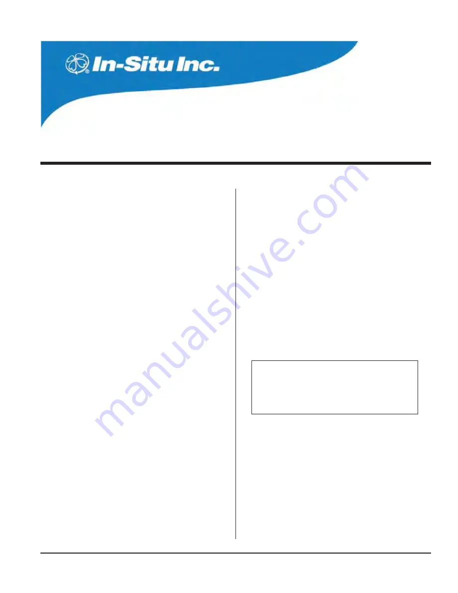 In-situ MP TROLL 9500 Operator'S Manual Download Page 85