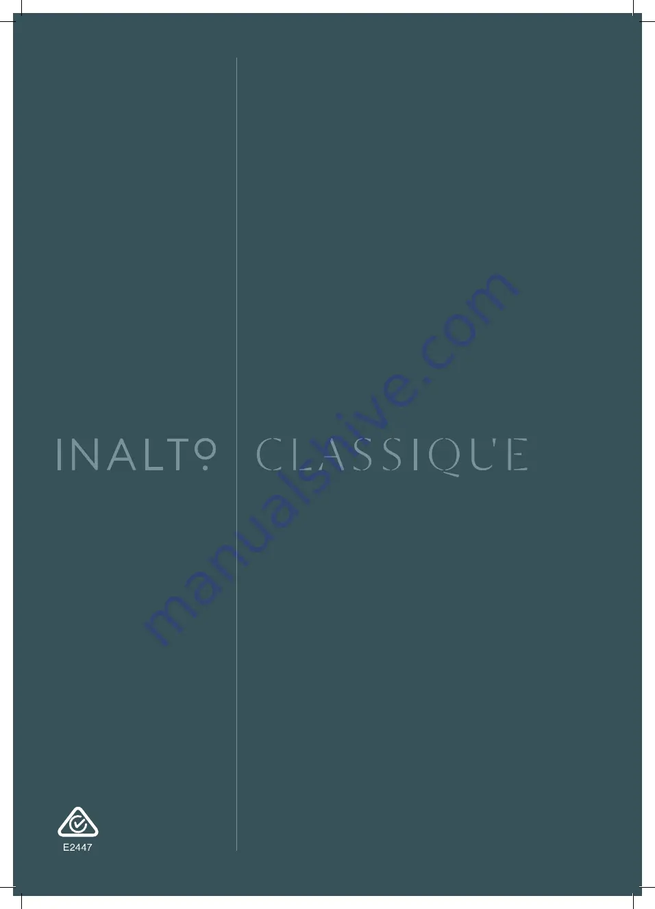 Inalto CLASSIQUE IU9EGB Скачать руководство пользователя страница 24