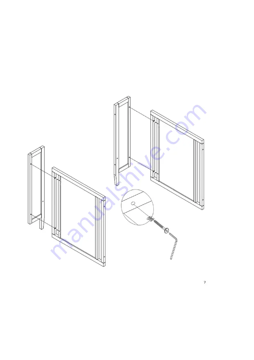 Incy Interiors Maxwell Cot Assembly Manual Download Page 7