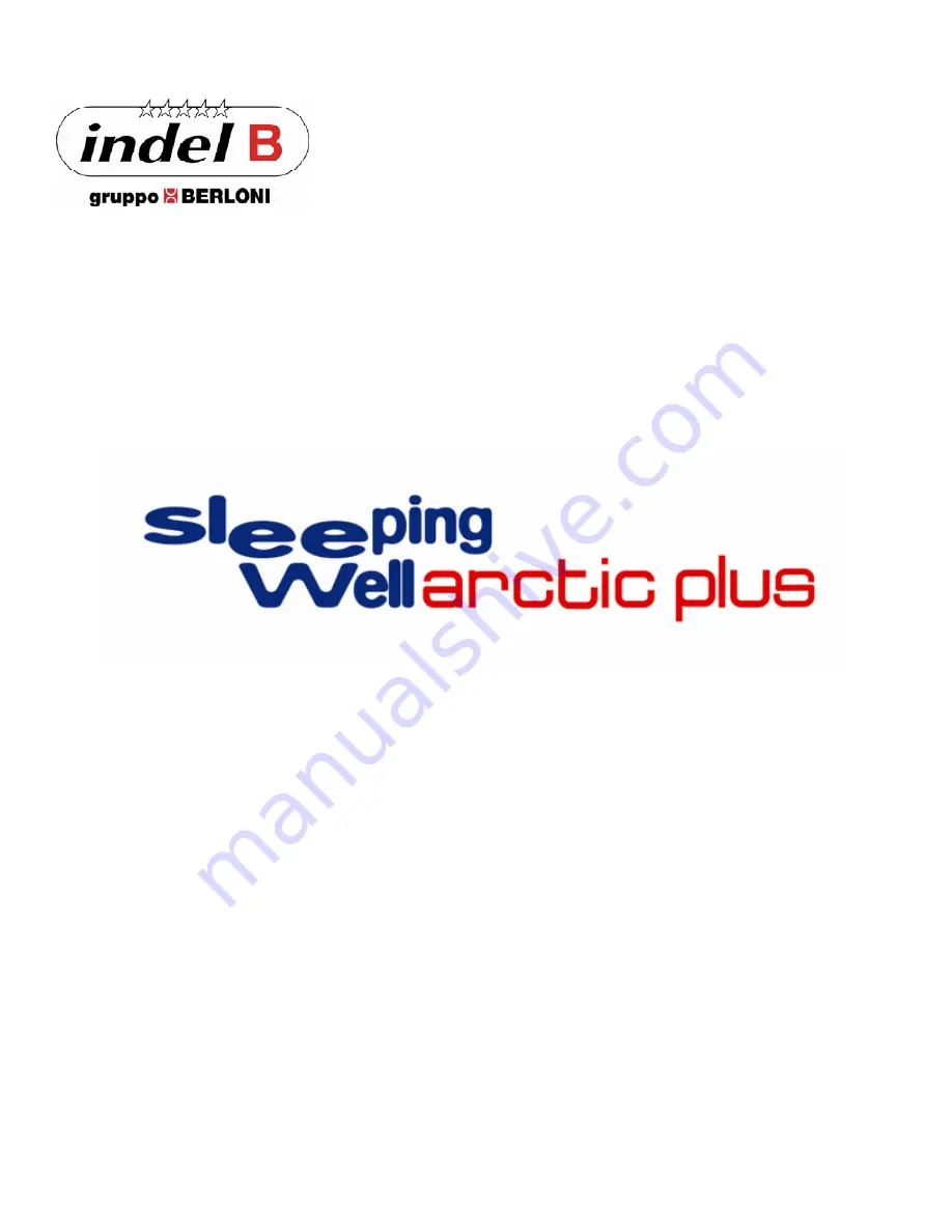 Indel B sleeping well arctic plus SW2000PLUS Скачать руководство пользователя страница 1