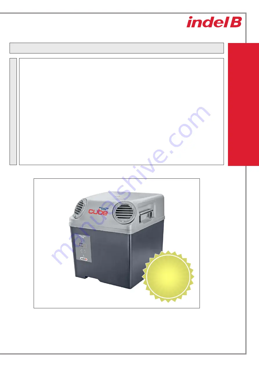 Indel B SW CUBE 24V Instructions For Use Manual Download Page 7