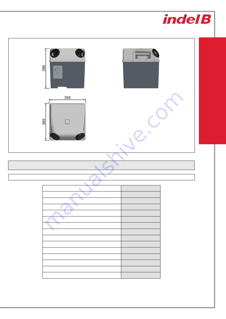 Indel B SW CUBE 24V Скачать руководство пользователя страница 9