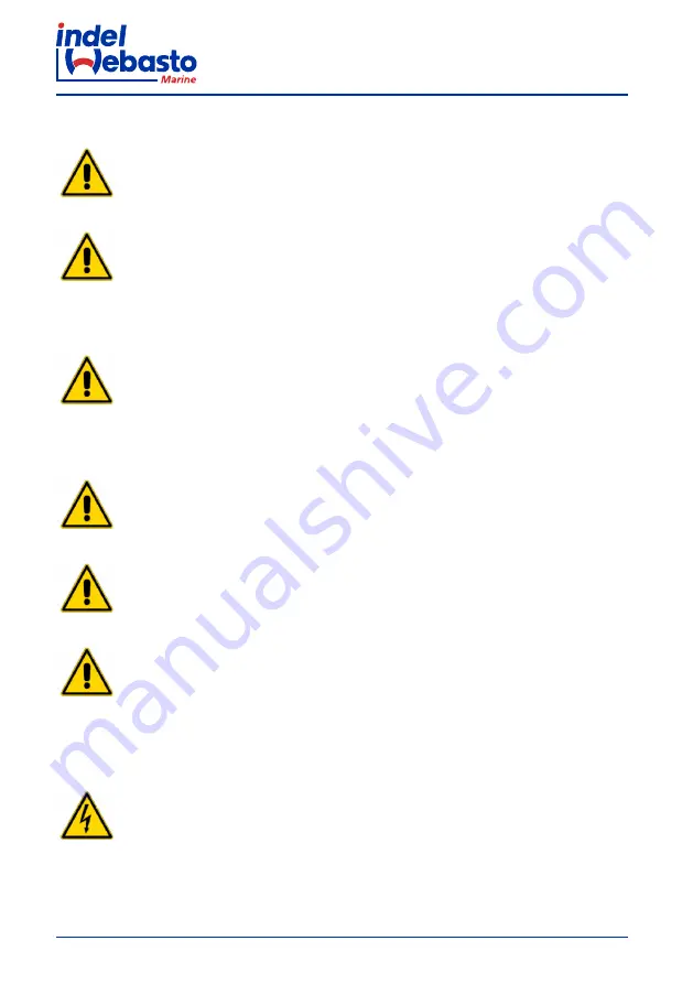 Indel Webasto Free Line Elegance Isotherm FR115 Installation And Usage Instructions Download Page 98