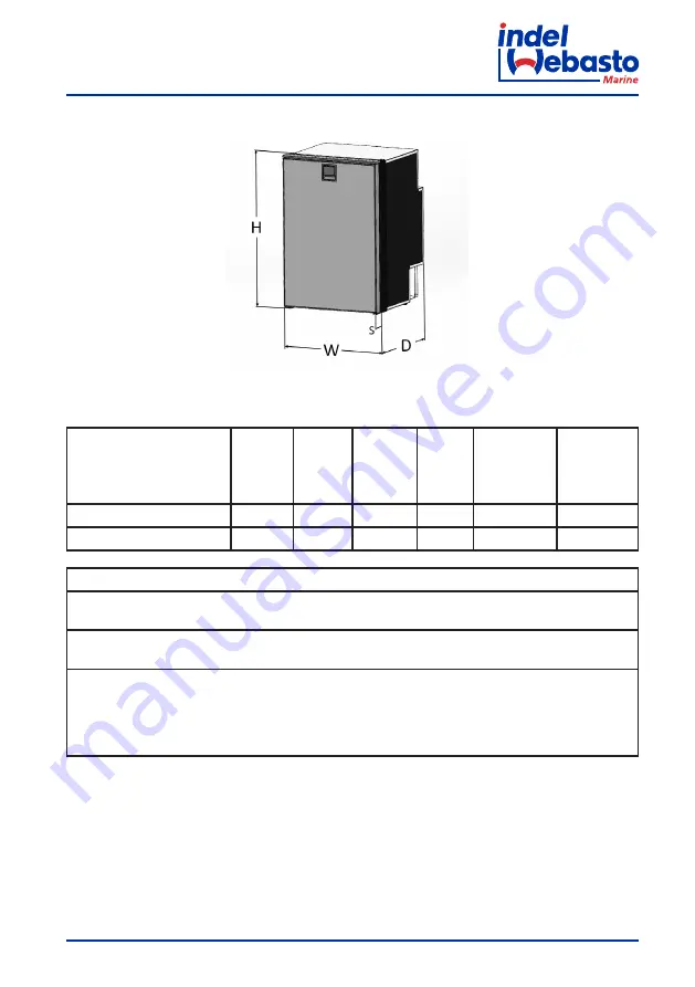 Indel Webasto Free Line Elegance Isotherm FR115 Installation And Usage Instructions Download Page 133