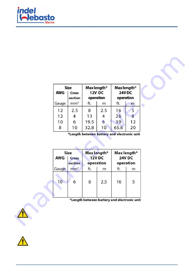 Indel Webasto U060X020P Installation And Usage Instructions Download Page 36