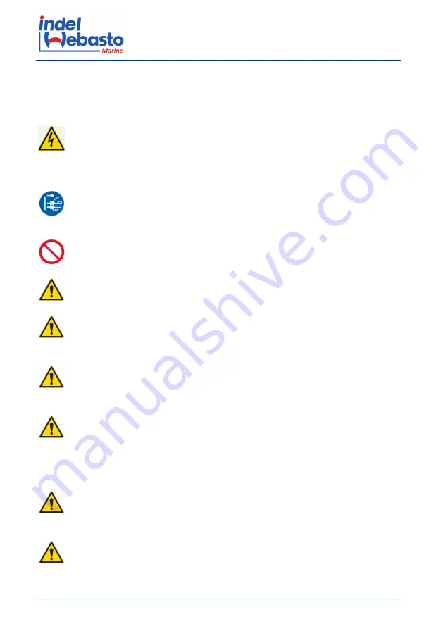 Indel Webasto U060X020P Installation And Usage Instructions Download Page 282