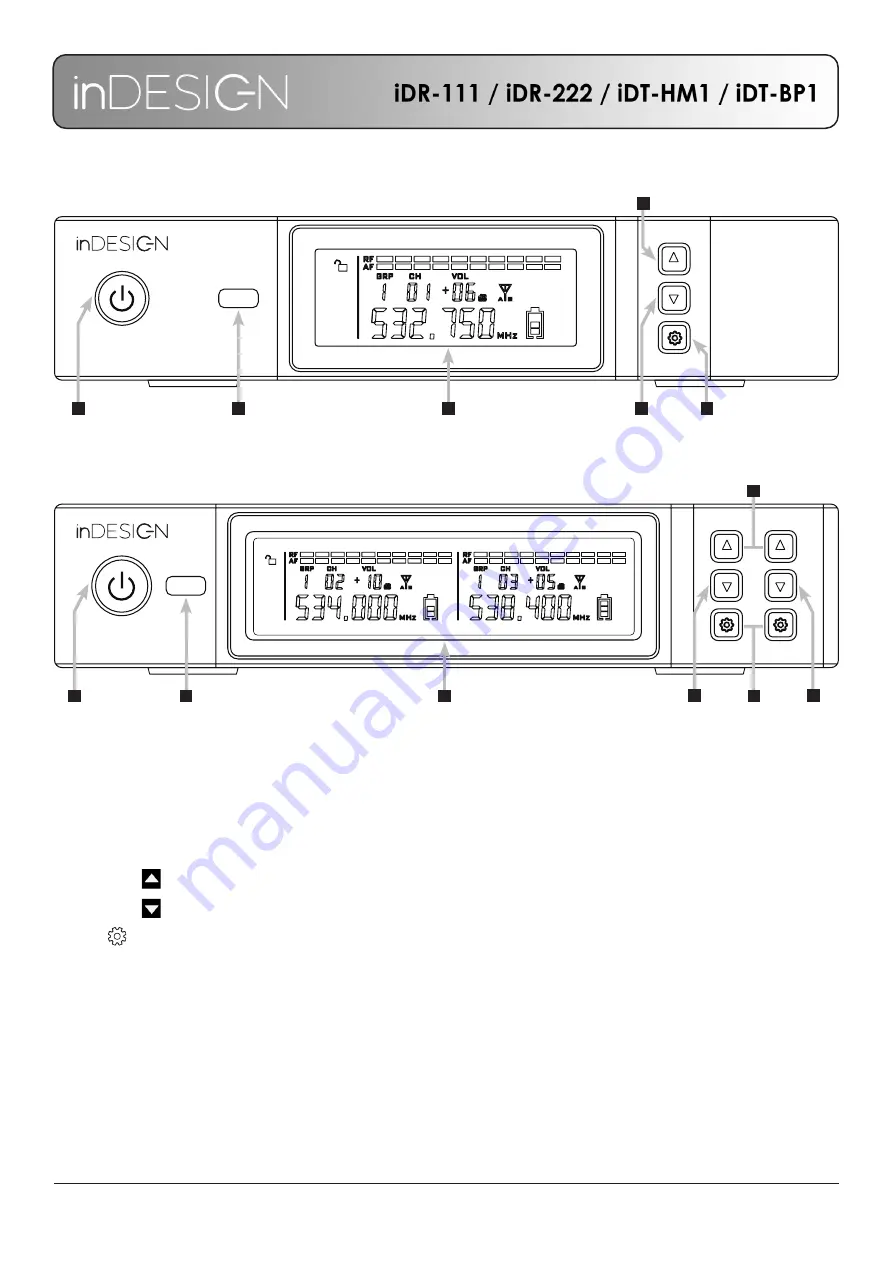 inDESIGN iDR-111 Installation & Operation Manual Download Page 4