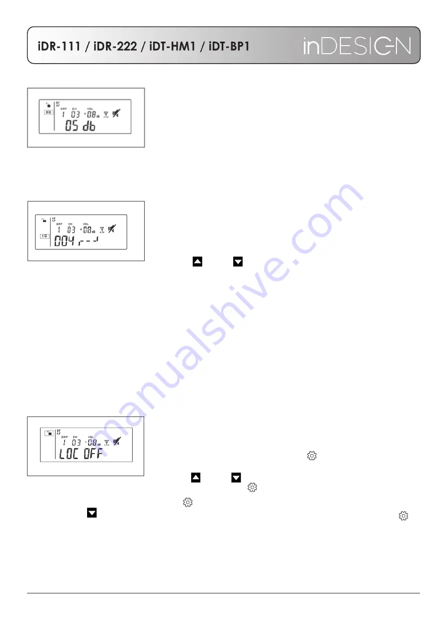 inDESIGN iDR-111 Installation & Operation Manual Download Page 11