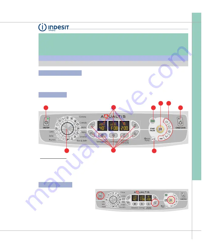 Indesit Aqualtis 2008 Скачать руководство пользователя страница 1