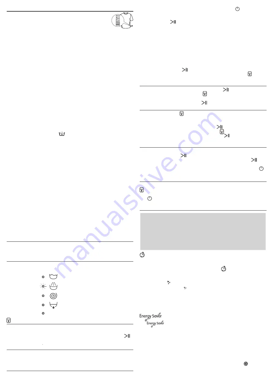 Indesit EWSD 61251 W UK N Quick Manual Download Page 2