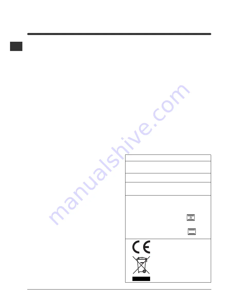 Indesit HIM 50 EK.A Operating Instructions Manual Download Page 24