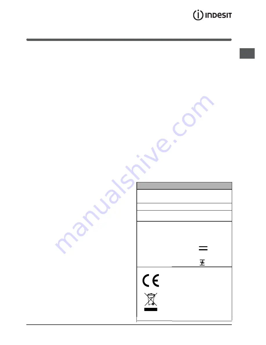 Indesit IH 51 K.A IX Operating Instructions Manual Download Page 23