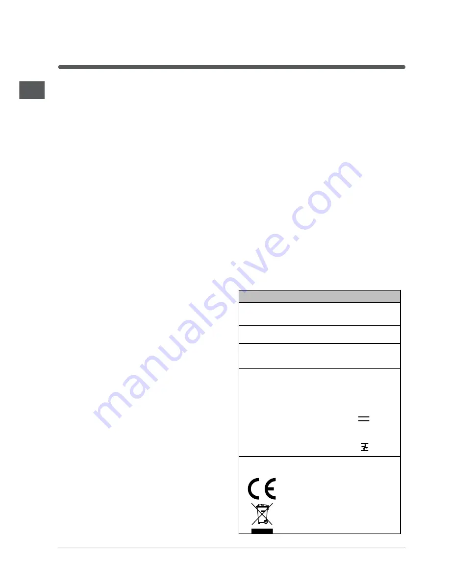 Indesit IH 51 K.A IX Operating Instructions Manual Download Page 47