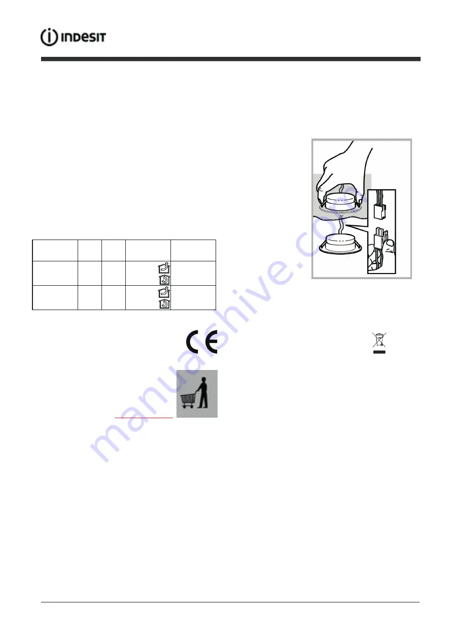 Indesit IHPC 6.4 LM K Instructions For Use Manual Download Page 55