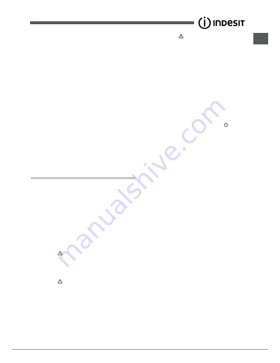 Indesit IUPS 17 series Operating Instructions Manual Download Page 19