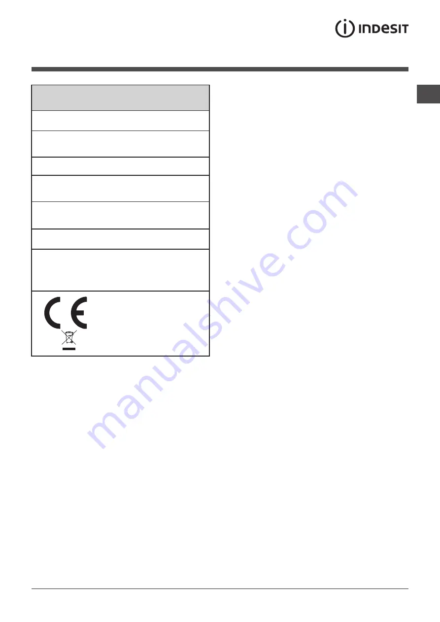 Indesit IWD 6125 Instructions For Use Manual Download Page 5