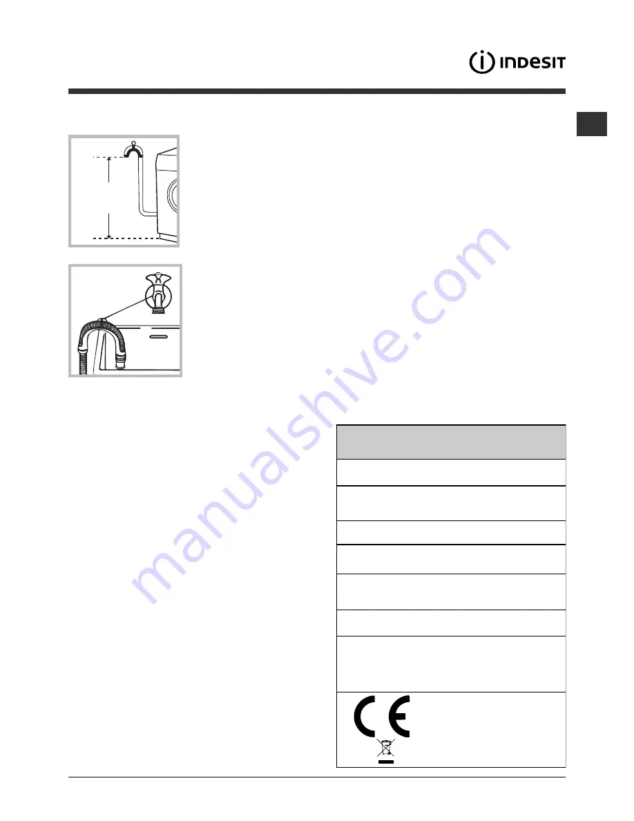 Indesit IWE 6085 Instructions For Use Manual Download Page 3