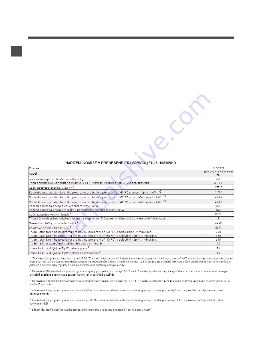 Indesit IWSND 61253 Instructions For Use Manual Download Page 24