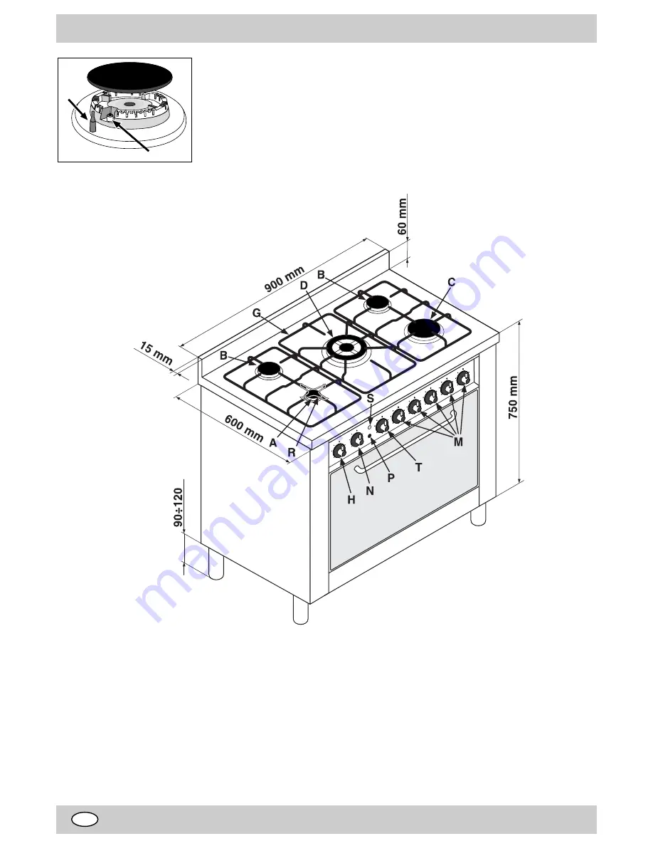 Indesit KP 958 MS (X)/ DK Скачать руководство пользователя страница 12