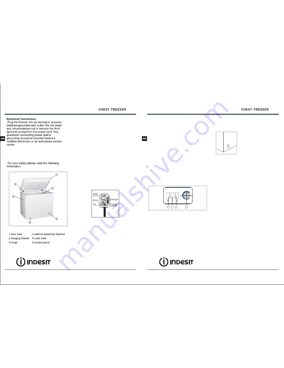 Indesit OF 1A 100 UK Скачать руководство пользователя страница 4